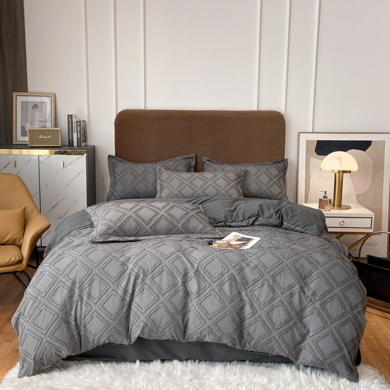 Vintage Tufted Bedding Set - 4PCS