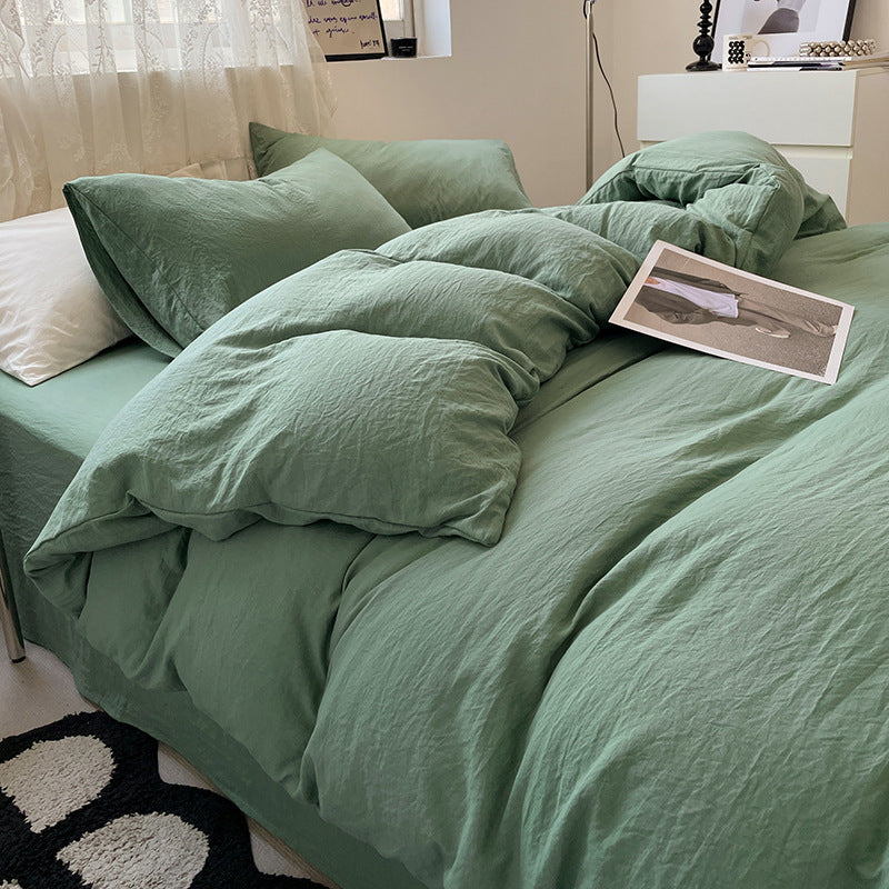Washed Cotton Bedding Set (4PCS)