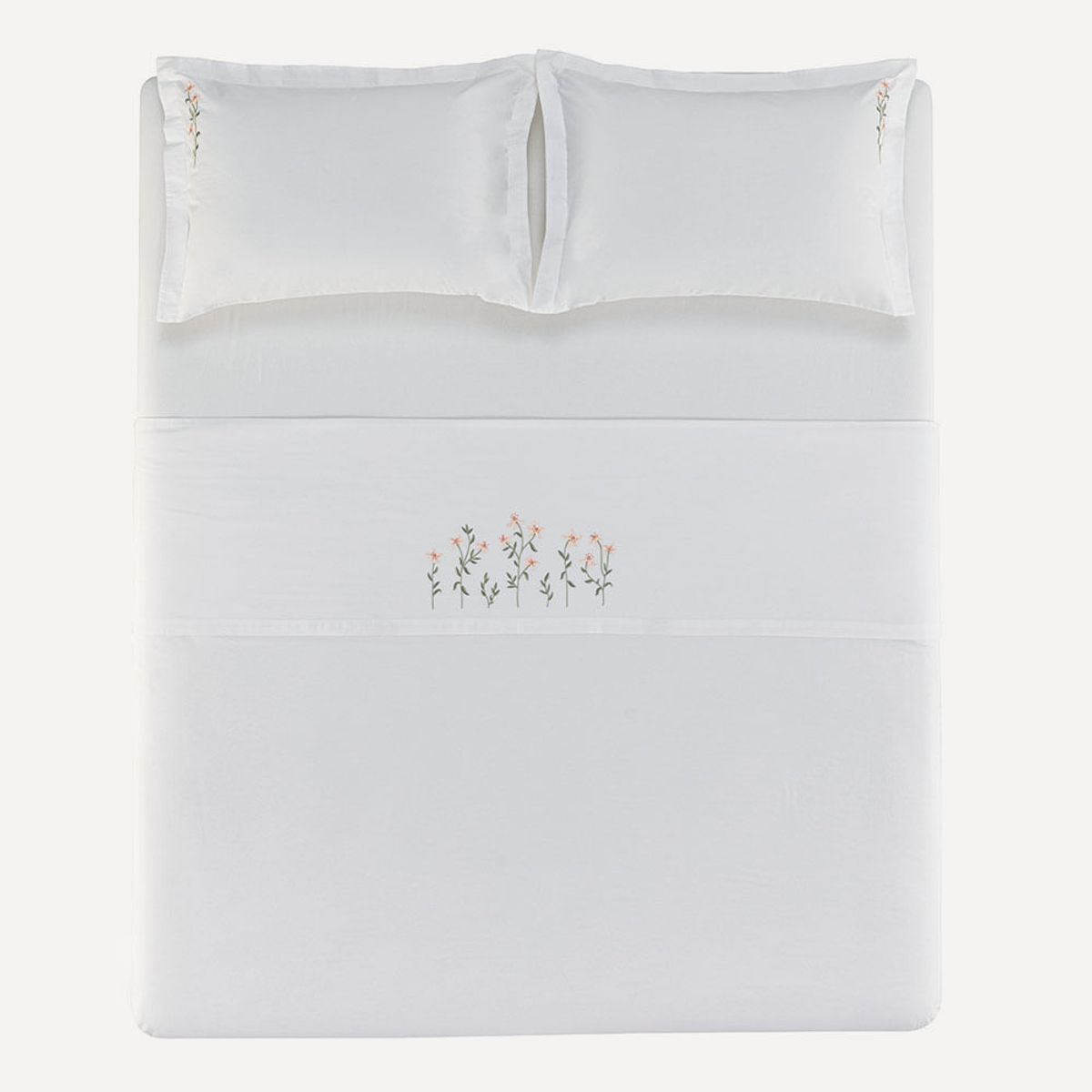 Briana Queen Bed Sheet Set – 200 Thread Count – 100% Cotton – Embroidered