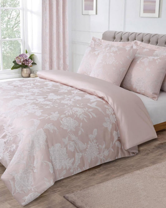 Conjunto de edredom jacquard floral