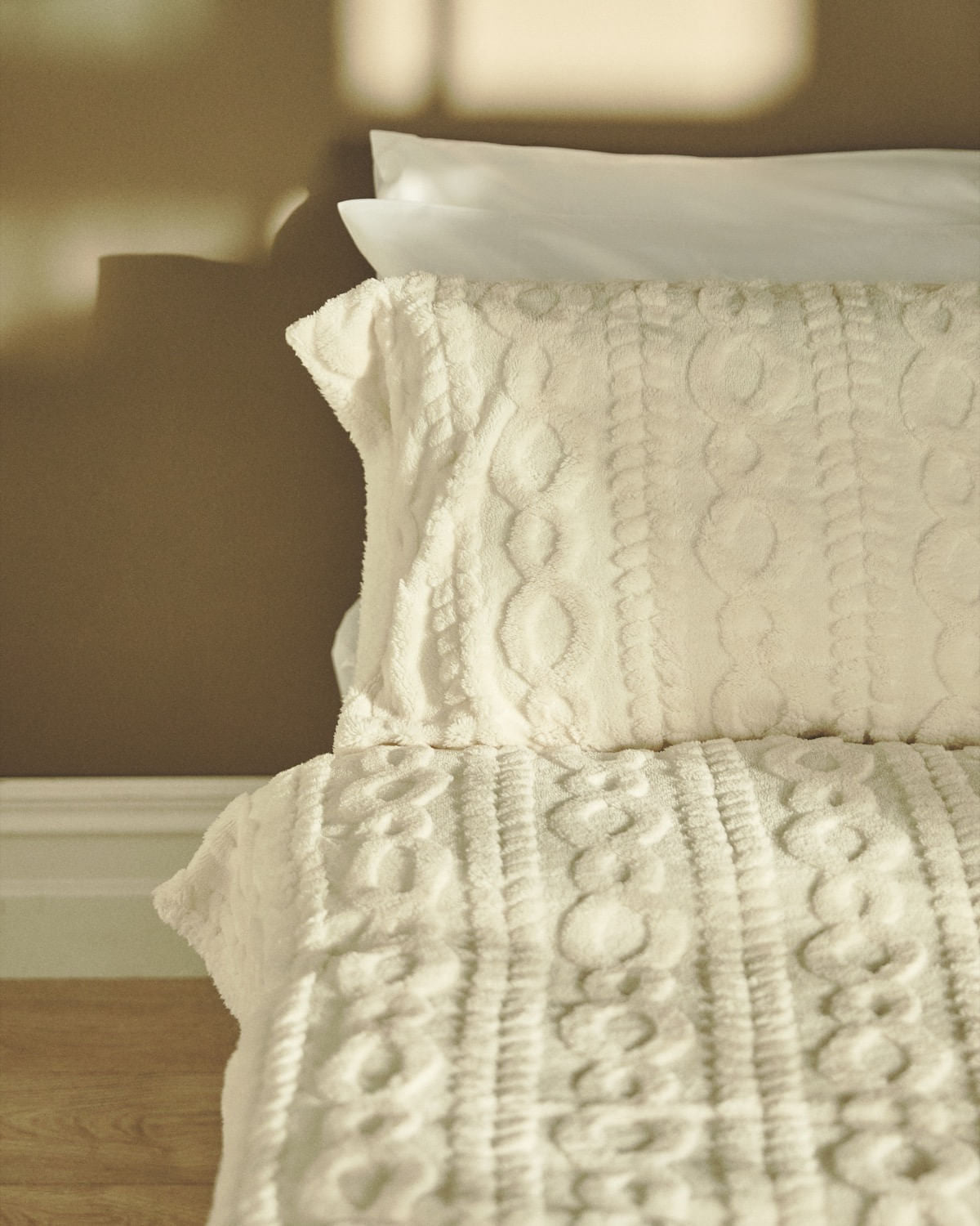 Cable Knit Fleece Duvet Set
