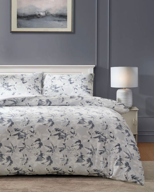 Maple Leaf Jacquard Duvet Set