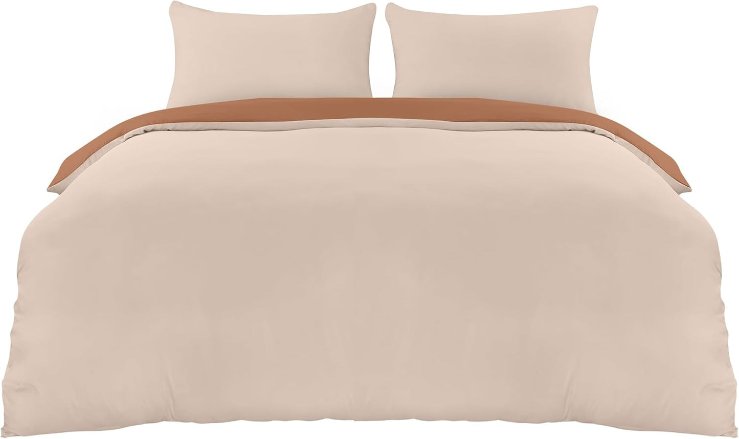 Utopia Bedding Duvet Cover Double - Soft Microfibre Polyester - Bedding Quilt Cover Set, with Pillow cases (Grey)