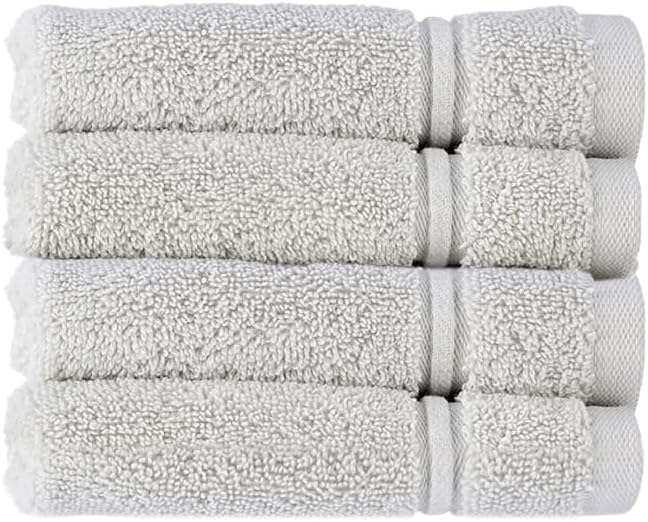 Christy Antalya Large Bath Towels | Set of 6 | 100% Turkish Cotton | 600GSM | Soft Plush Luxury Towel Set | 2 Bath Towels 2 Hand Towels 2 Face Cloths | Quick Dry | Denim Blue