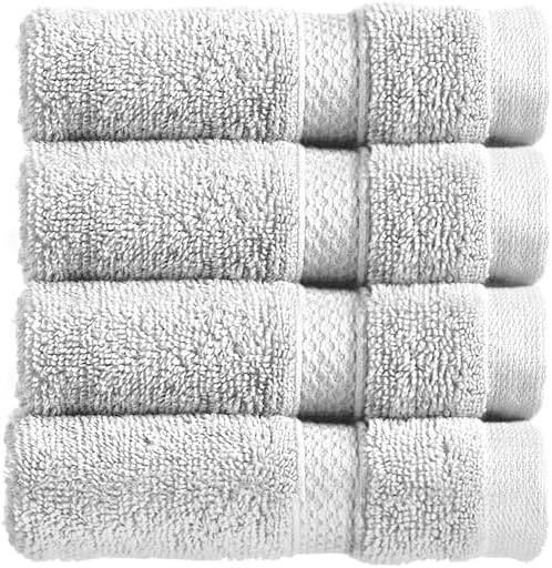 Christy Chroma Bath Towel Set | Set of 6 | 2 Bath 2 Hand 2 Face | Highly Absorbent Heavyweight 675GSM | Bold and Bright | Soft Smooth Shower Towels | 100% Cotton | Sustainably Made | Ash Grey