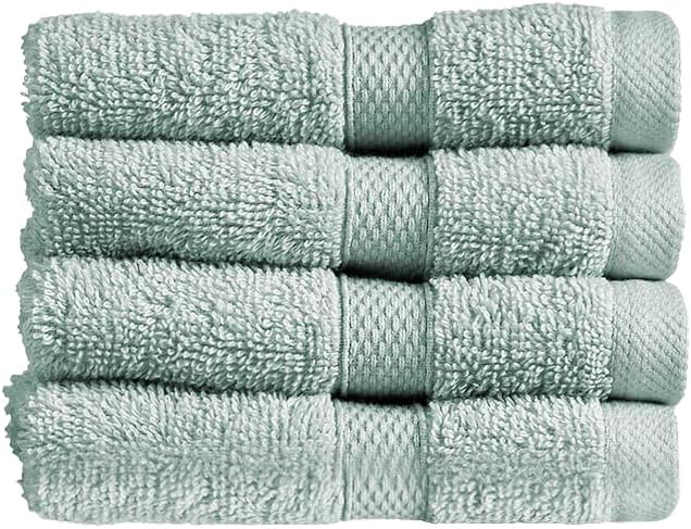 Christy Refresh Bathroom Towel Set | Set of 4 | 2 Bath 2 Hand | Quick Dry | Gentle Pastel Tones | Soft Absorbent Shower Towels | 100% Cotton 550GSM | Driftwood Brown