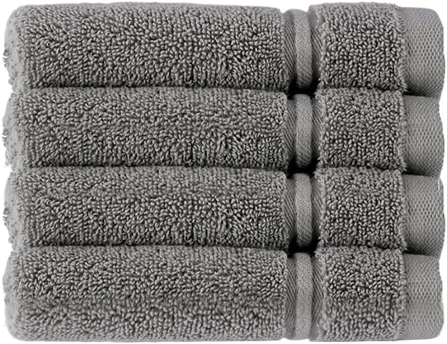 Christy Antalya Large Bath Towels | Set of 6 | 100% Turkish Cotton | 600GSM | Soft Plush Luxury Towel Set | 2 Bath Towels 2 Hand Towels 2 Face Cloths | Quick Dry | Denim Blue