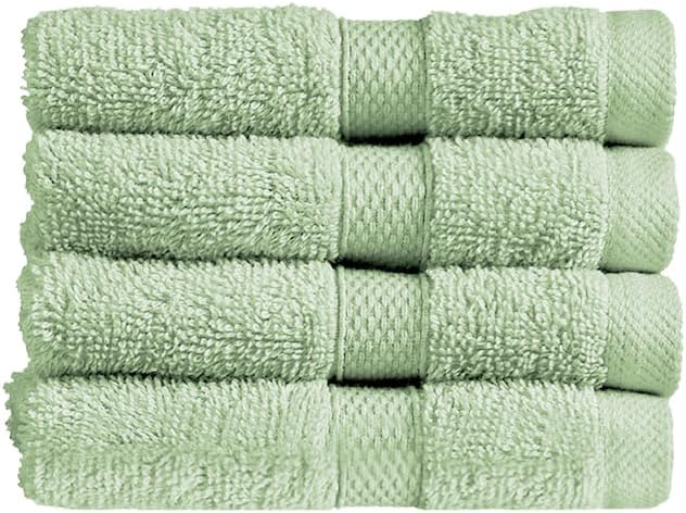 Christy Refresh Bathroom Towel Set | Set of 4 | 2 Bath 2 Hand | Quick Dry | Gentle Pastel Tones | Soft Absorbent Shower Towels | 100% Cotton 550GSM | Driftwood Brown
