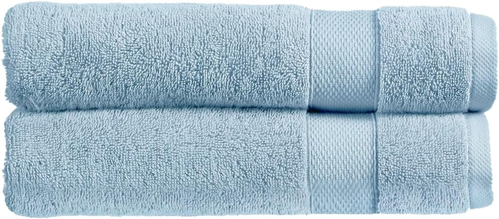 Christy Refresh Bathroom Towel Set | Set of 4 | 2 Bath 2 Hand | Quick Dry | Gentle Pastel Tones | Soft Absorbent Shower Towels | 100% Cotton 550GSM | Driftwood Brown