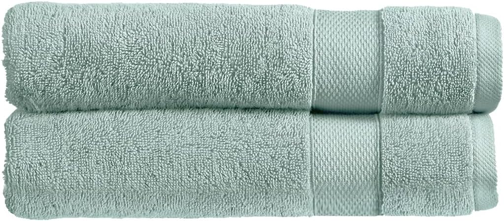 Christy Refresh Bathroom Towel Set | Set of 4 | 2 Bath 2 Hand | Quick Dry | Gentle Pastel Tones | Soft Absorbent Shower Towels | 100% Cotton 550GSM | Driftwood Brown