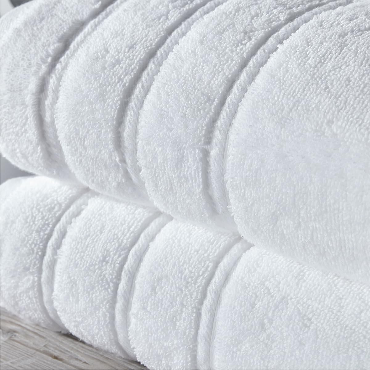 Christy Antalya Large Bath Towels | Set of 6 | 100% Turkish Cotton | 600GSM | Soft Plush Luxury Towel Set | 2 Bath Towels 2 Hand Towels 2 Face Cloths | Quick Dry | Denim Blue