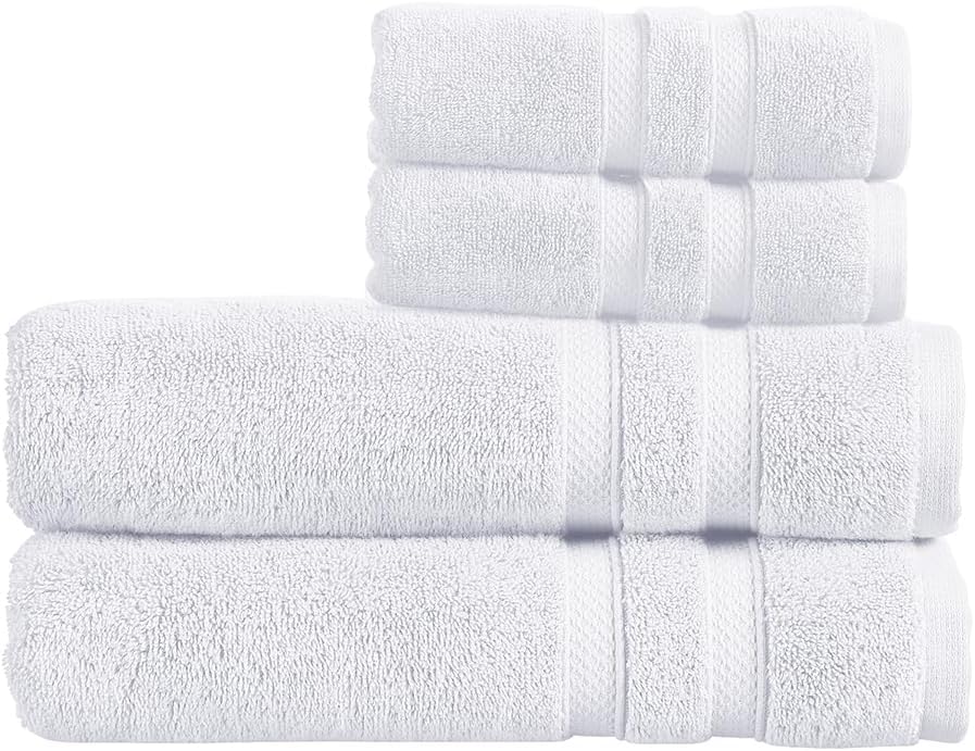 Christy Chroma Bath Towel Set | Set of 6 | 2 Bath 2 Hand 2 Face | Highly Absorbent Heavyweight 675GSM | Bold and Bright | Soft Smooth Shower Towels | 100% Cotton | Sustainably Made | Ash Grey