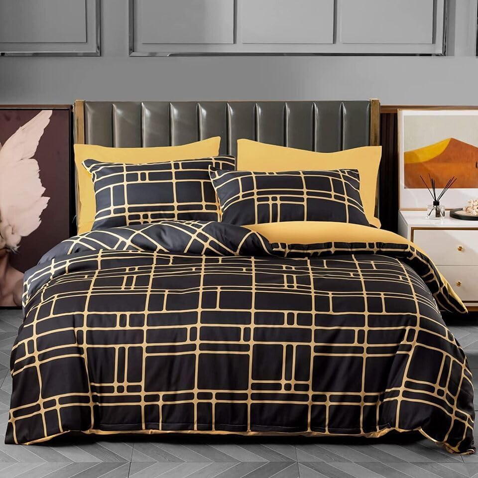 Pamposh Double Duvet Set Premium Brushed Microfiber Duvet Cover Double Ultrasoft Hypoallergenic Duvet Double Cover Set Non Iron Luxury Bedding Sets With Zipper Closure