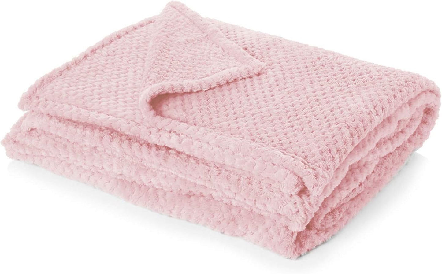 Dreamscene Sofa Throw Blanket, Soft Cosy Warm Honeycomb Waffle Fluffy Fleece Blankets for Bed Single Bed Throws Faux Fur Charcoal Grey Throw for Sofa, 125 x 150cm