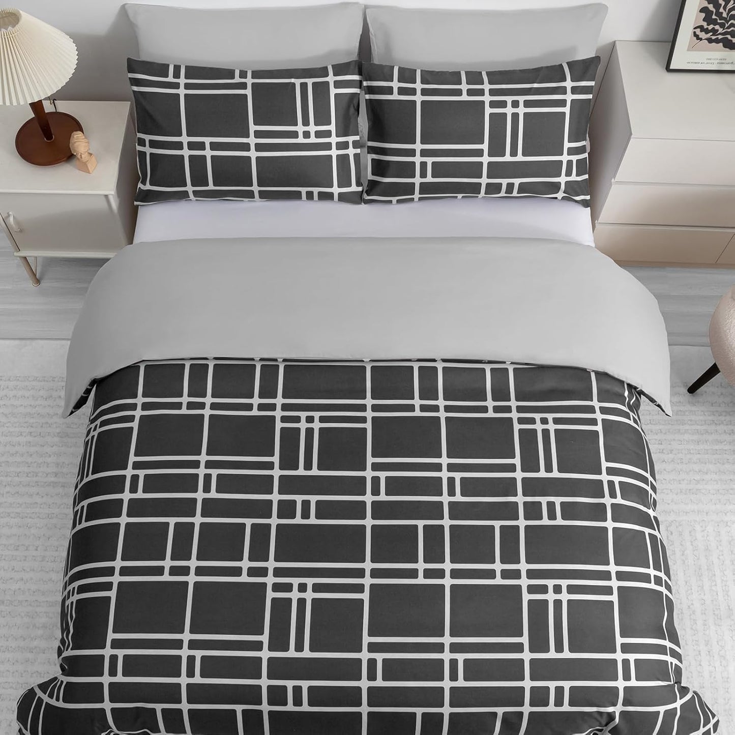 Pamposh Double Duvet Set Premium Brushed Microfiber Duvet Cover Double Ultrasoft Hypoallergenic Duvet Double Cover Set Non Iron Luxury Bedding Sets With Zipper Closure