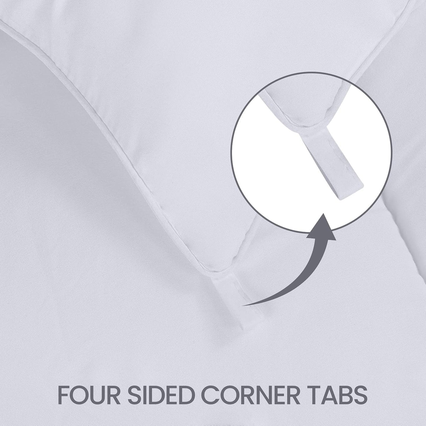 Utopia Bedding Duvet Double,10.5 Tog coverless Duvet with Corner Tabs, Box Stitched Quilt (Double, Grey)