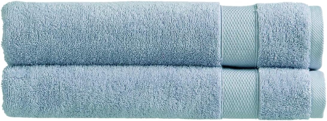 Christy Refresh Bathroom Towel Set | Set of 4 | 2 Bath 2 Hand | Quick Dry | Gentle Pastel Tones | Soft Absorbent Shower Towels | 100% Cotton 550GSM | Driftwood Brown