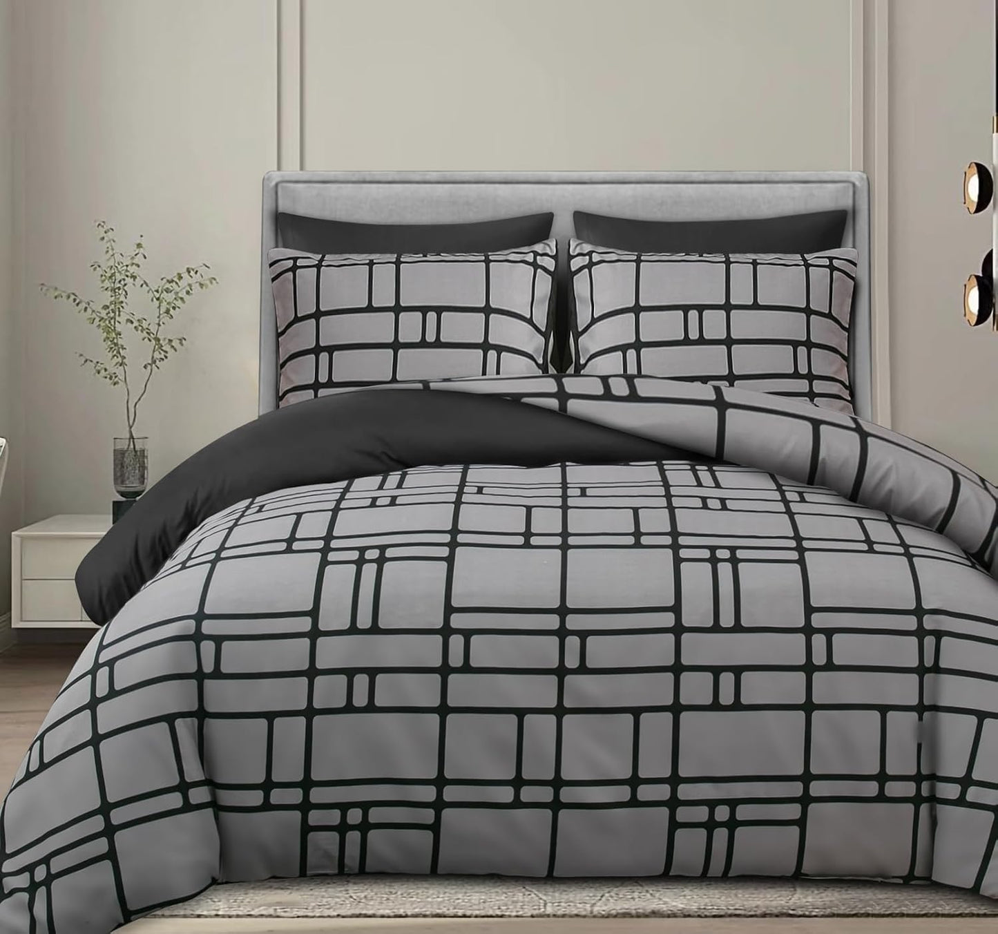 Pamposh Double Duvet Set Premium Brushed Microfiber Duvet Cover Double Ultrasoft Hypoallergenic Duvet Double Cover Set Non Iron Luxury Bedding Sets With Zipper Closure