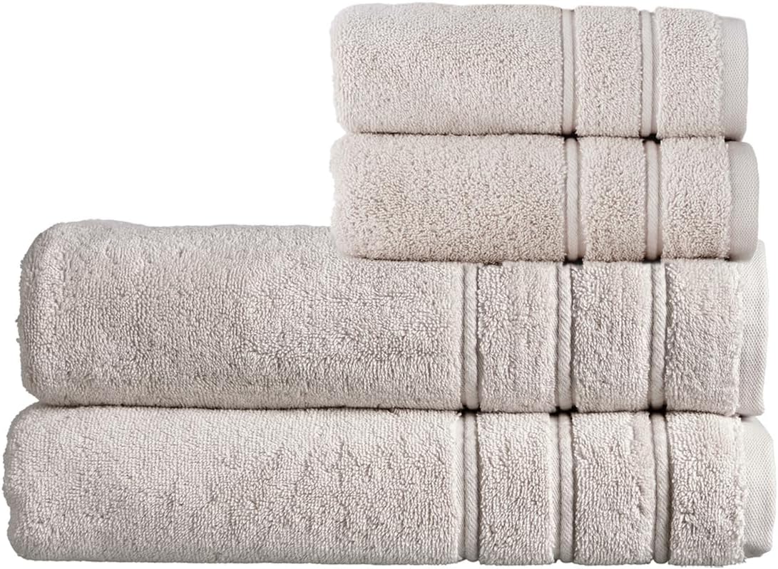 Christy Antalya Large Bath Towels | Set of 6 | 100% Turkish Cotton | 600GSM | Soft Plush Luxury Towel Set | 2 Bath Towels 2 Hand Towels 2 Face Cloths | Quick Dry | Denim Blue