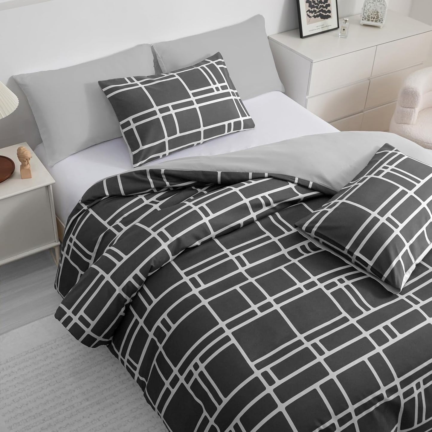 Pamposh Double Duvet Set Premium Brushed Microfiber Duvet Cover Double Ultrasoft Hypoallergenic Duvet Double Cover Set Non Iron Luxury Bedding Sets With Zipper Closure