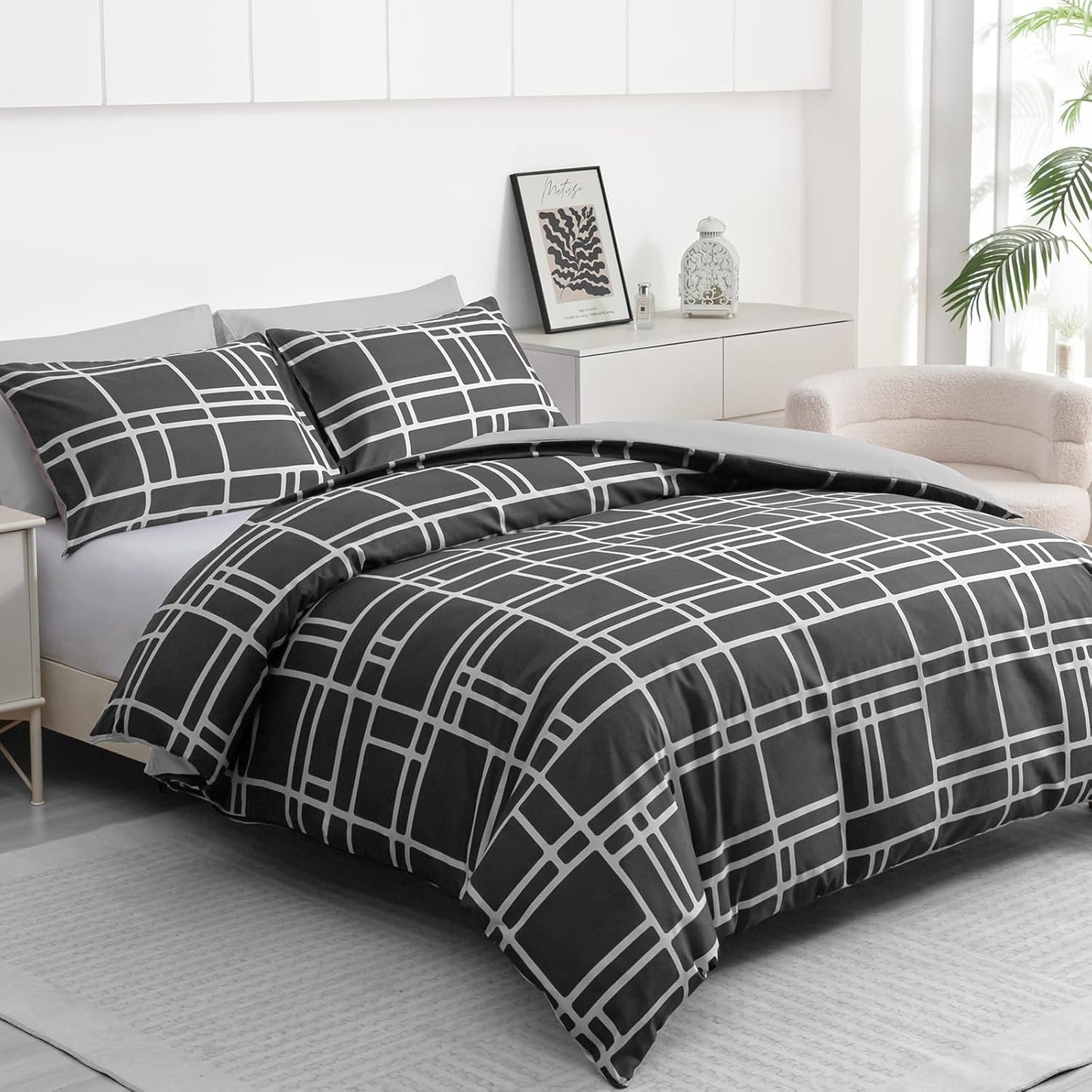Pamposh Double Duvet Set Premium Brushed Microfiber Duvet Cover Double Ultrasoft Hypoallergenic Duvet Double Cover Set Non Iron Luxury Bedding Sets With Zipper Closure