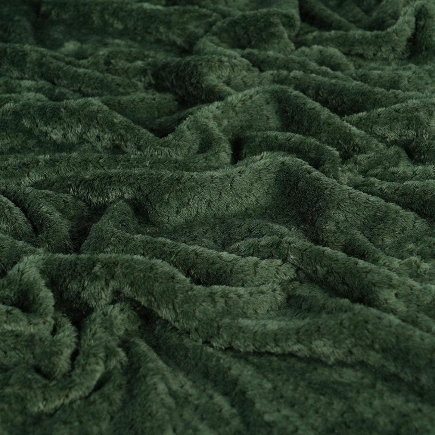 Dreamscene Sofa Throw Blanket, Soft Cosy Warm Honeycomb Waffle Fluffy Fleece Blankets for Bed Single Bed Throws Faux Fur Charcoal Grey Throw for Sofa, 125 x 150cm