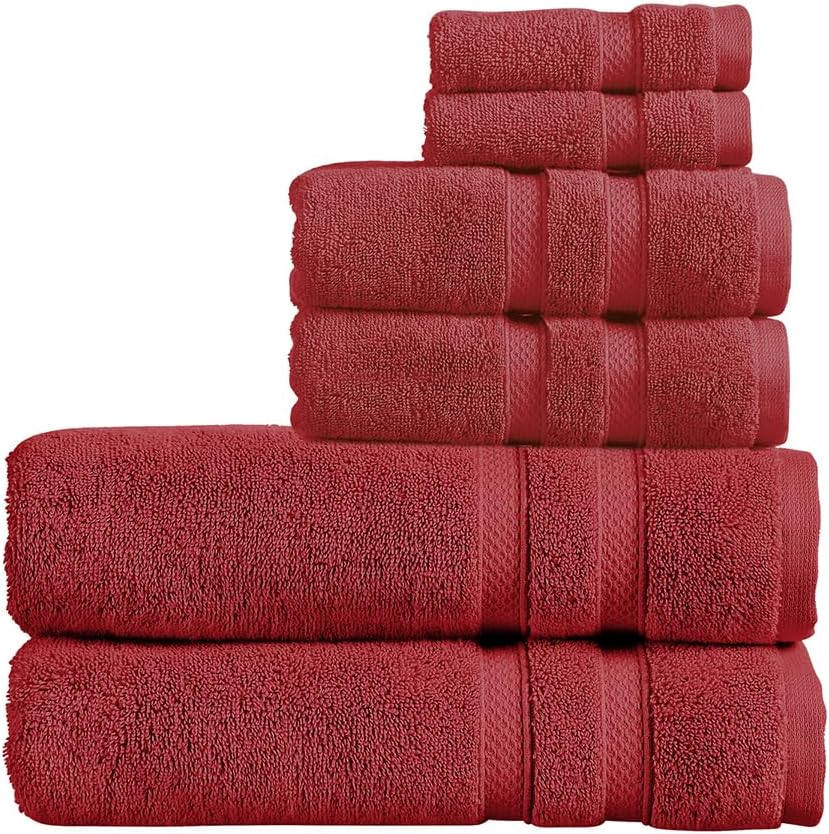 Christy Chroma Bath Towel Set | Set of 6 | 2 Bath 2 Hand 2 Face | Highly Absorbent Heavyweight 675GSM | Bold and Bright | Soft Smooth Shower Towels | 100% Cotton | Sustainably Made | Ash Grey