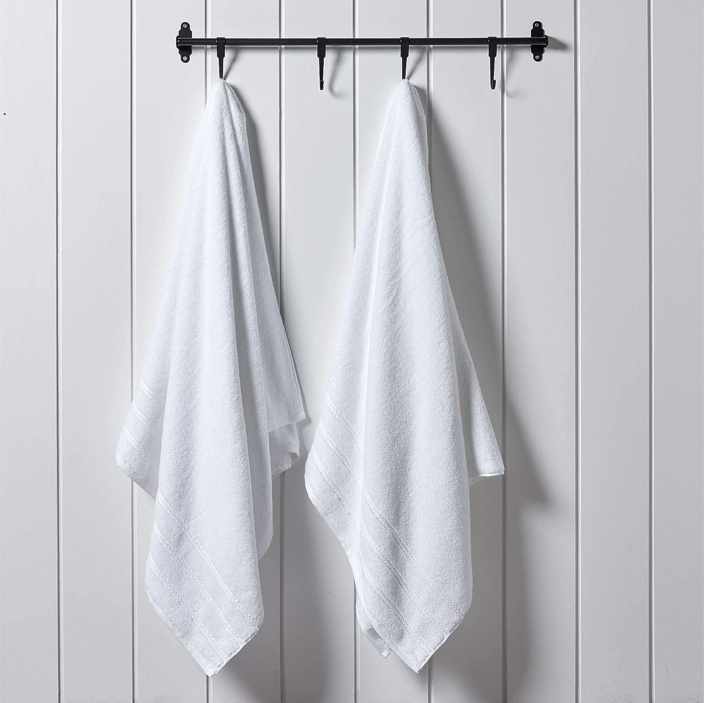 Christy Antalya Large Bath Towels | Set of 6 | 100% Turkish Cotton | 600GSM | Soft Plush Luxury Towel Set | 2 Bath Towels 2 Hand Towels 2 Face Cloths | Quick Dry | Denim Blue