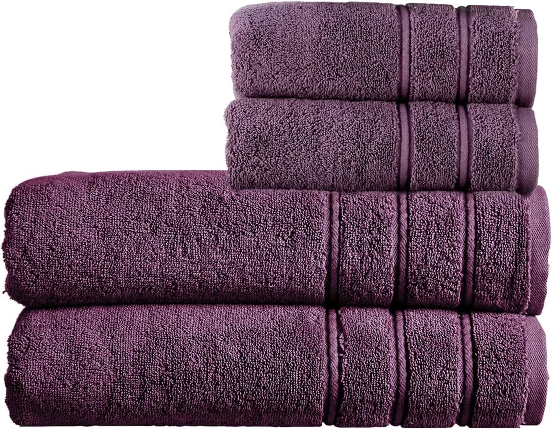 Christy Antalya Large Bath Towels | Set of 6 | 100% Turkish Cotton | 600GSM | Soft Plush Luxury Towel Set | 2 Bath Towels 2 Hand Towels 2 Face Cloths | Quick Dry | Denim Blue