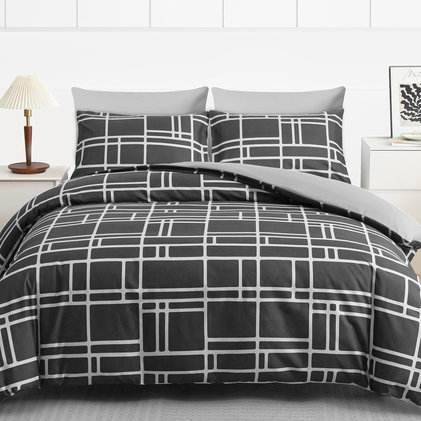 Pamposh Double Duvet Set Premium Brushed Microfiber Duvet Cover Double Ultrasoft Hypoallergenic Duvet Double Cover Set Non Iron Luxury Bedding Sets With Zipper Closure