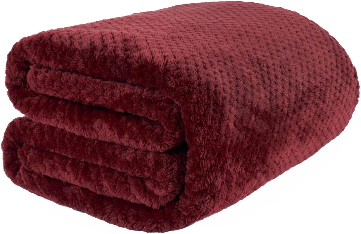 Dreamscene Sofa Throw Blanket, Soft Cosy Warm Honeycomb Waffle Fluffy Fleece Blankets for Bed Single Bed Throws Faux Fur Charcoal Grey Throw for Sofa, 125 x 150cm