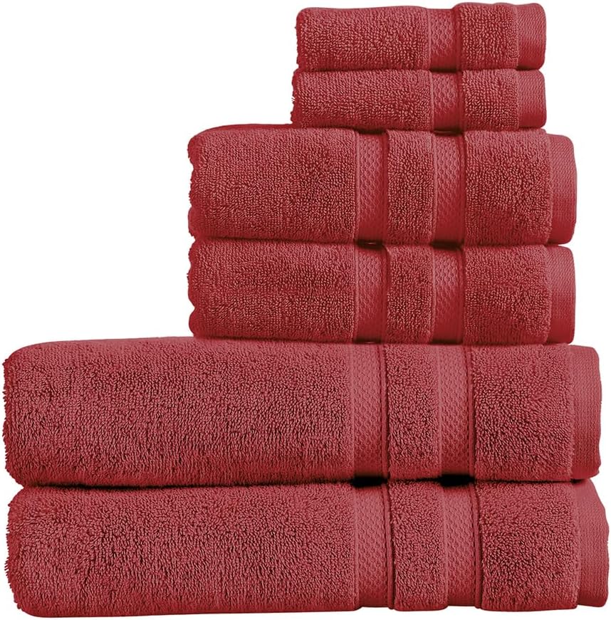 Christy Chroma Bath Towel Set | Set of 6 | 2 Bath 2 Hand 2 Face | Highly Absorbent Heavyweight 675GSM | Bold and Bright | Soft Smooth Shower Towels | 100% Cotton | Sustainably Made | Ash Grey