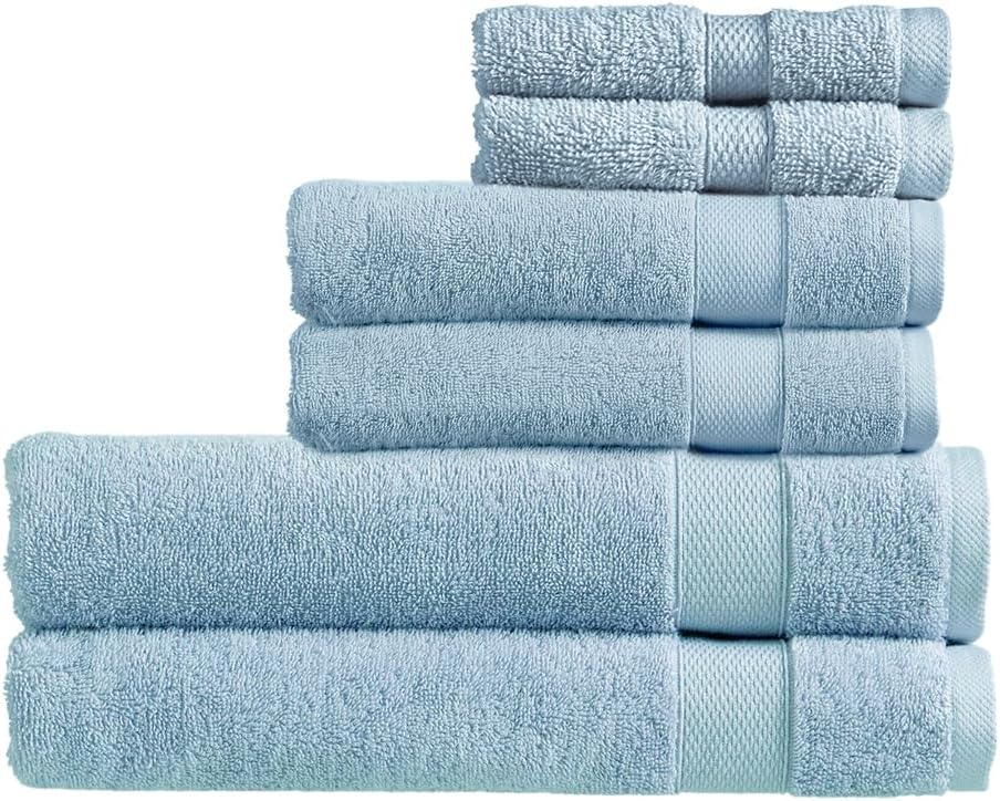 Christy Refresh Bathroom Towel Set | Set of 4 | 2 Bath 2 Hand | Quick Dry | Gentle Pastel Tones | Soft Absorbent Shower Towels | 100% Cotton 550GSM | Driftwood Brown
