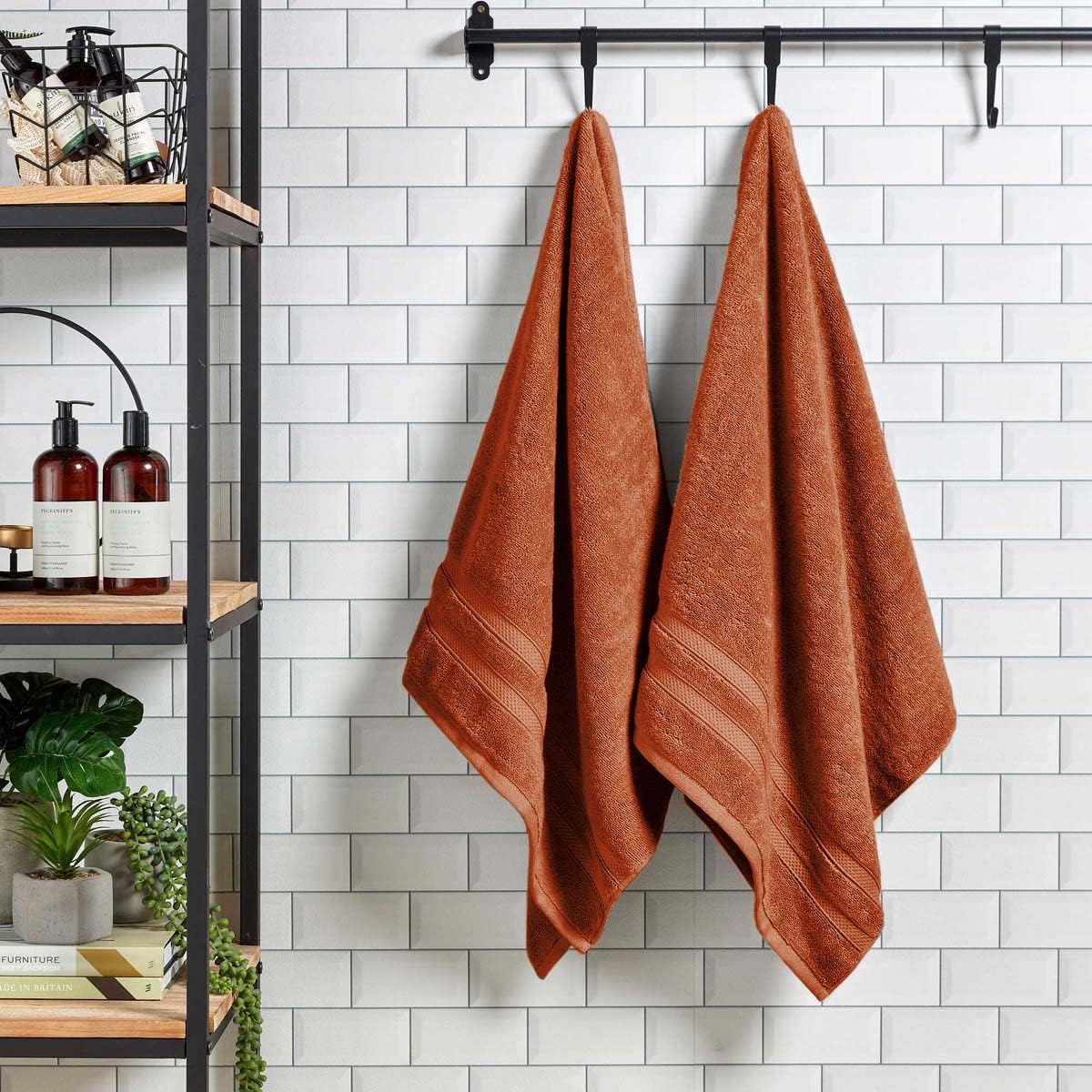 Christy Chroma Bath Towel Set | Set of 6 | 2 Bath 2 Hand 2 Face | Highly Absorbent Heavyweight 675GSM | Bold and Bright | Soft Smooth Shower Towels | 100% Cotton | Sustainably Made | Ash Grey