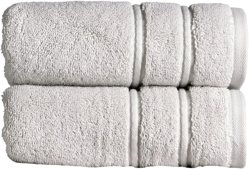 Christy Antalya Large Bath Towels | Set of 6 | 100% Turkish Cotton | 600GSM | Soft Plush Luxury Towel Set | 2 Bath Towels 2 Hand Towels 2 Face Cloths | Quick Dry | Denim Blue