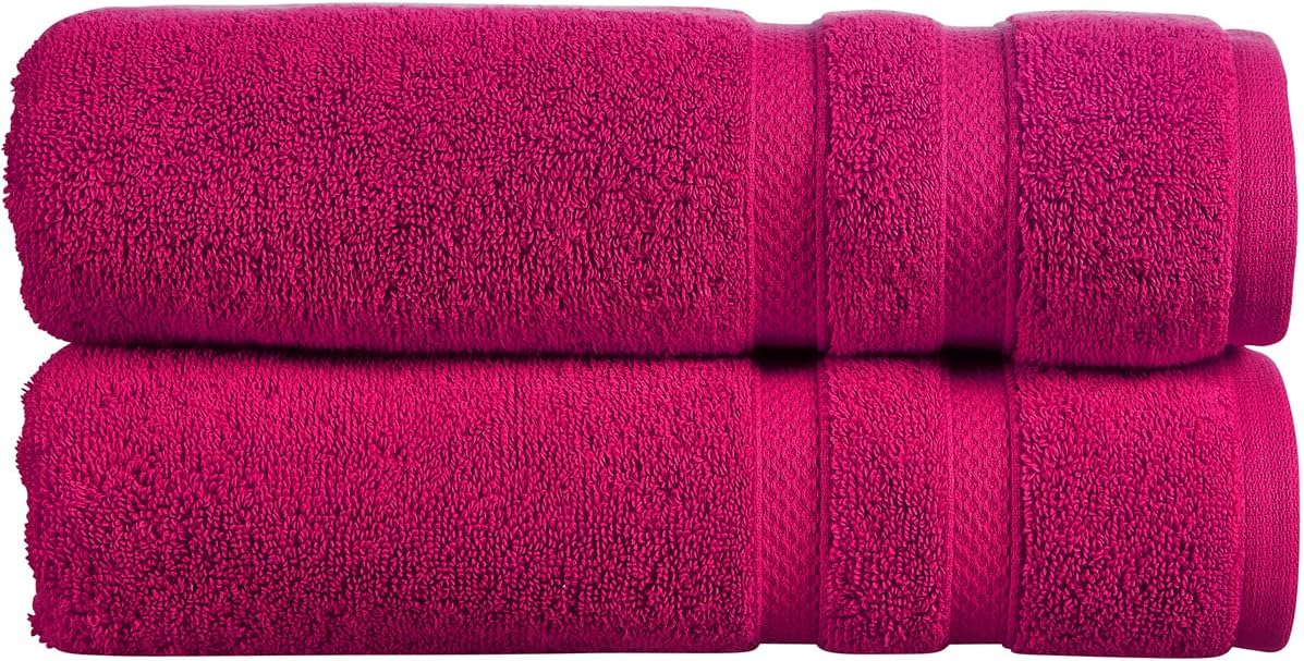Christy Chroma Bath Towel Set | Set of 6 | 2 Bath 2 Hand 2 Face | Highly Absorbent Heavyweight 675GSM | Bold and Bright | Soft Smooth Shower Towels | 100% Cotton | Sustainably Made | Ash Grey