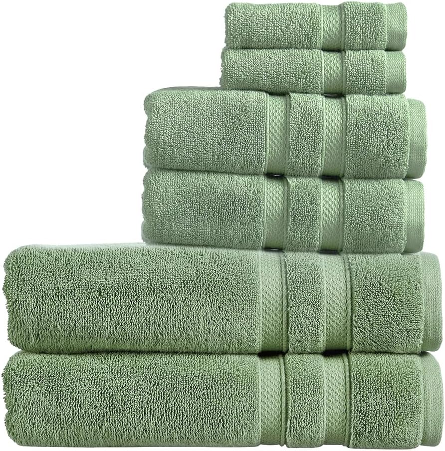 Christy Chroma Bath Towel Set | Set of 6 | 2 Bath 2 Hand 2 Face | Highly Absorbent Heavyweight 675GSM | Bold and Bright | Soft Smooth Shower Towels | 100% Cotton | Sustainably Made | Ash Grey