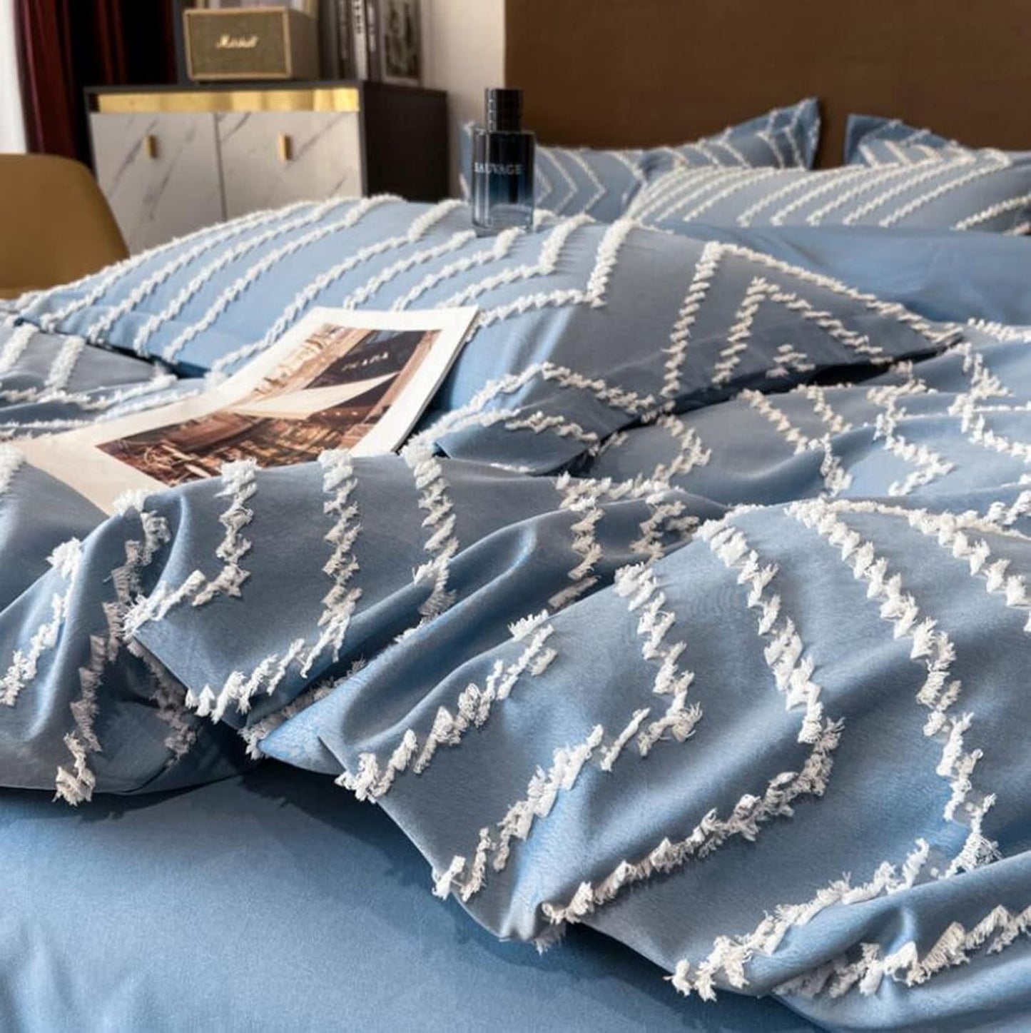 Vintage Tufted Bedding Set - 4PCS
