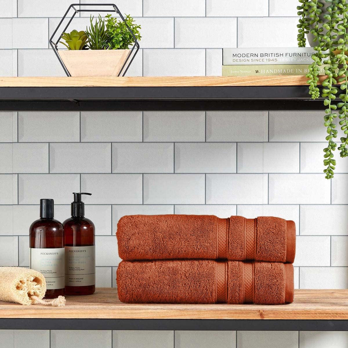 Christy Chroma Bath Towel Set | Set of 6 | 2 Bath 2 Hand 2 Face | Highly Absorbent Heavyweight 675GSM | Bold and Bright | Soft Smooth Shower Towels | 100% Cotton | Sustainably Made | Ash Grey
