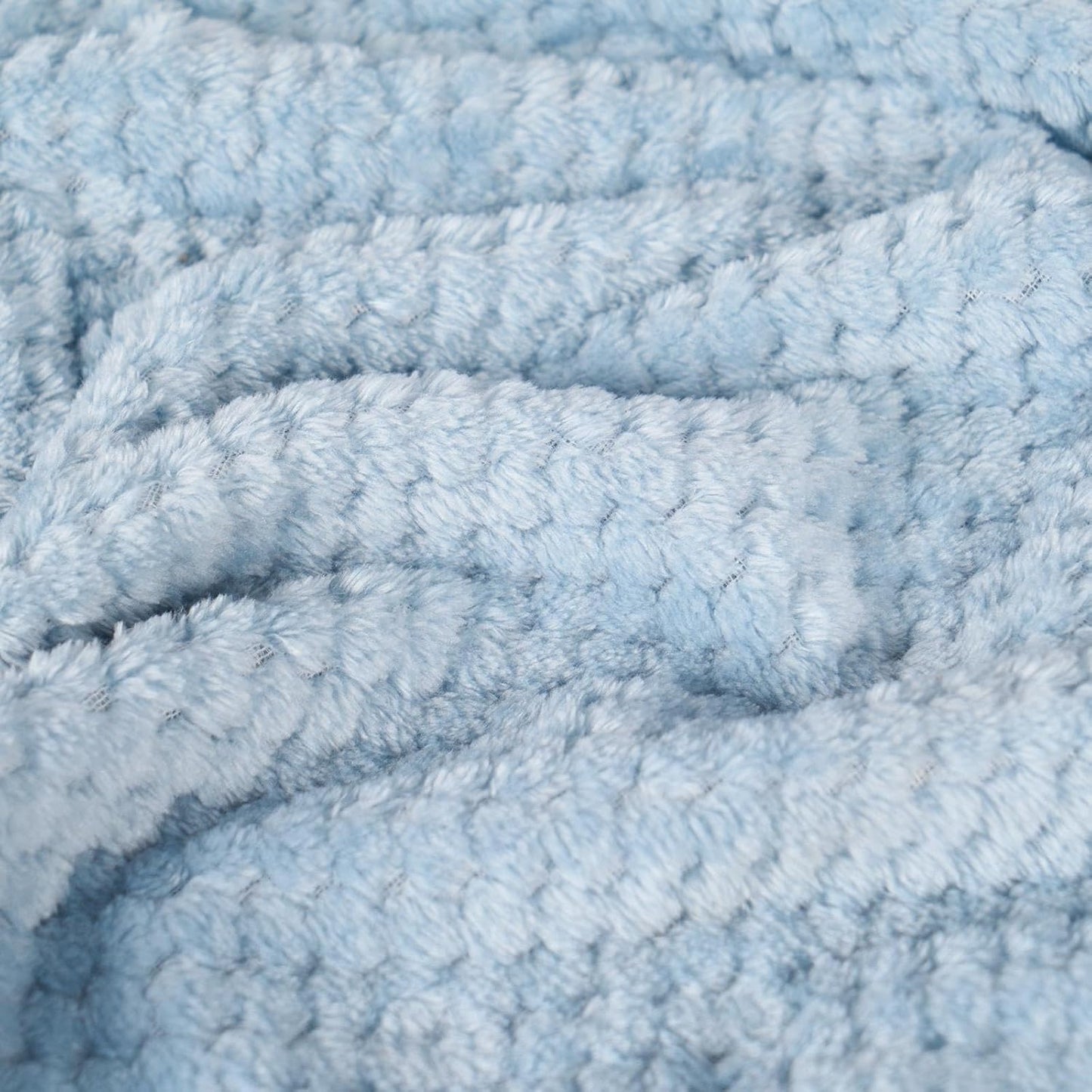 Dreamscene Sofa Throw Blanket, Soft Cosy Warm Honeycomb Waffle Fluffy Fleece Blankets for Bed Single Bed Throws Faux Fur Charcoal Grey Throw for Sofa, 125 x 150cm