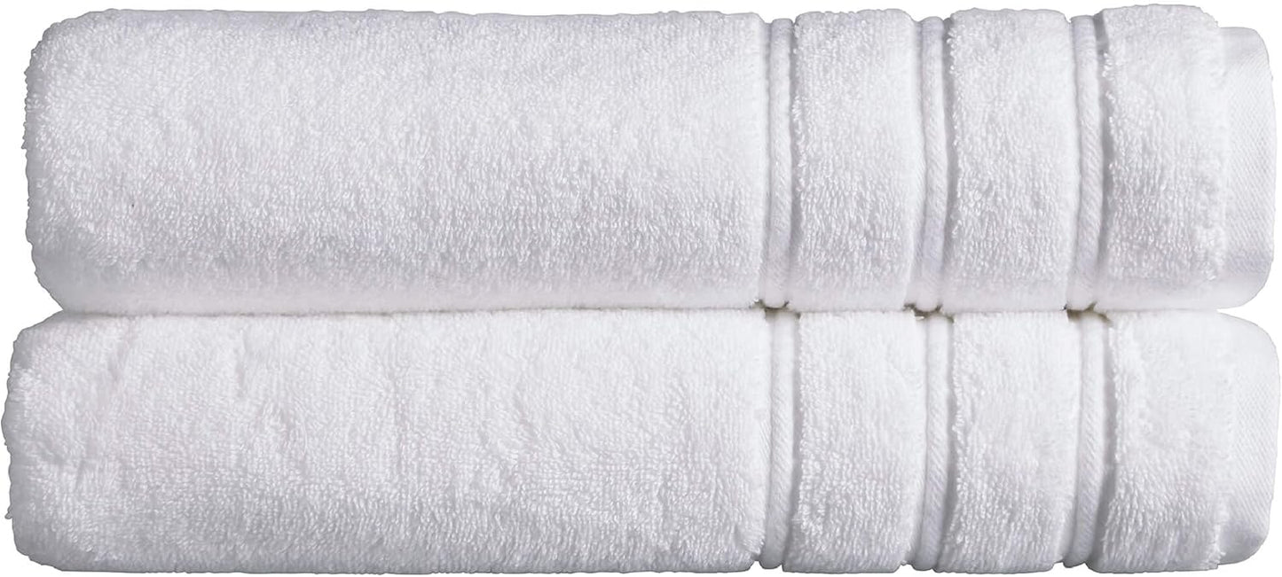 Christy Antalya Large Bath Towels | Set of 6 | 100% Turkish Cotton | 600GSM | Soft Plush Luxury Towel Set | 2 Bath Towels 2 Hand Towels 2 Face Cloths | Quick Dry | Denim Blue