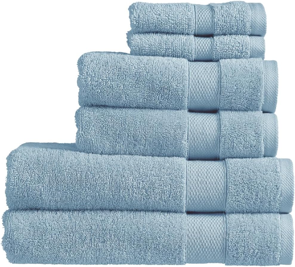 Christy Refresh Bathroom Towel Set | Set of 4 | 2 Bath 2 Hand | Quick Dry | Gentle Pastel Tones | Soft Absorbent Shower Towels | 100% Cotton 550GSM | Driftwood Brown
