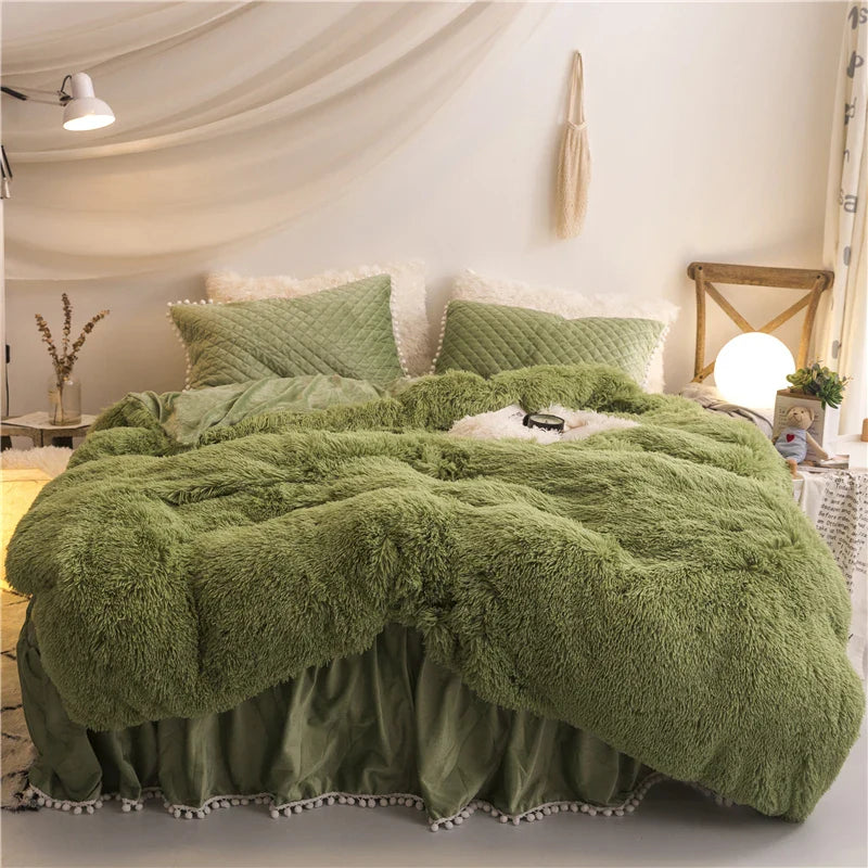 Velvet Duvet Cover - 4 Piece Bedding Set