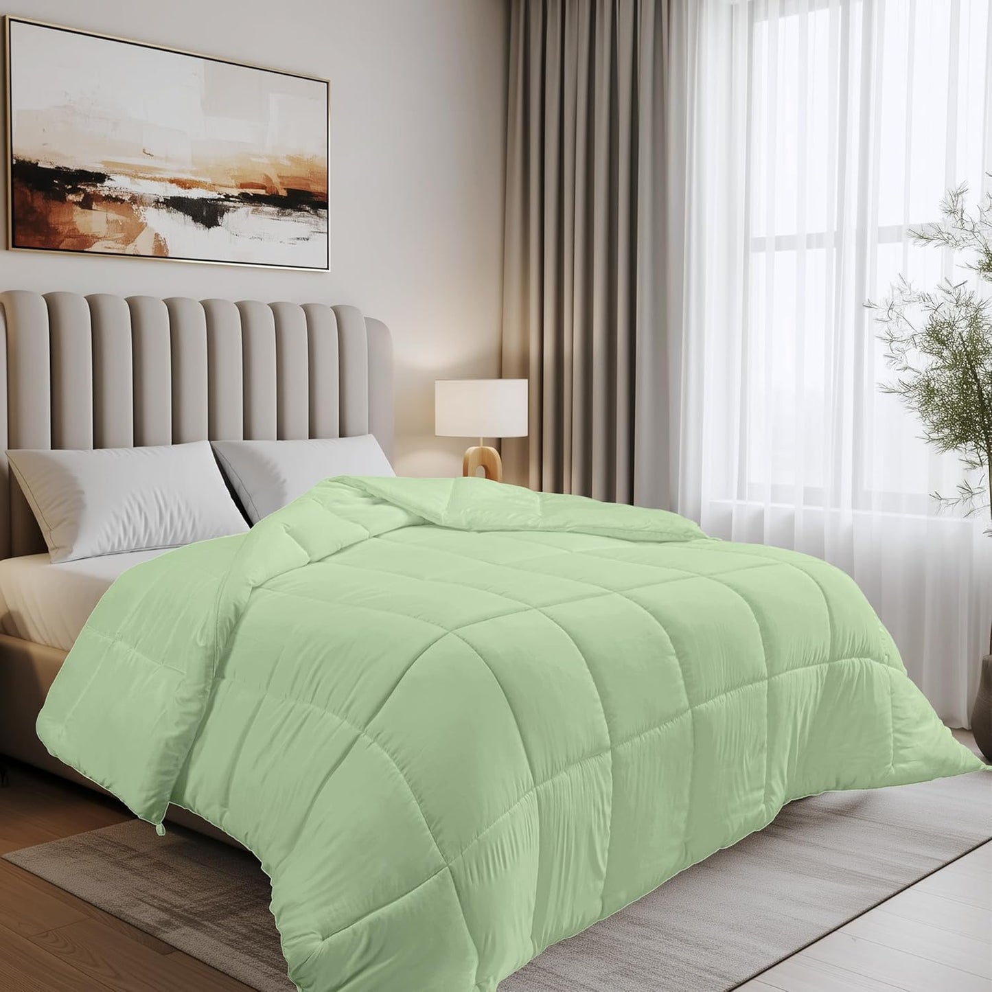 Utopia Bedding Duvet Double,10.5 Tog coverless Duvet with Corner Tabs, Box Stitched Quilt (Double, Grey)