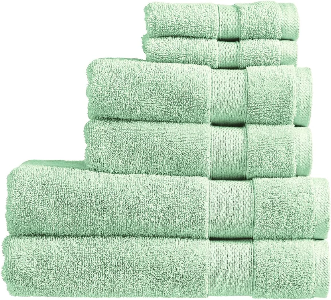 Christy Refresh Bathroom Towel Set | Set of 4 | 2 Bath 2 Hand | Quick Dry | Gentle Pastel Tones | Soft Absorbent Shower Towels | 100% Cotton 550GSM | Driftwood Brown