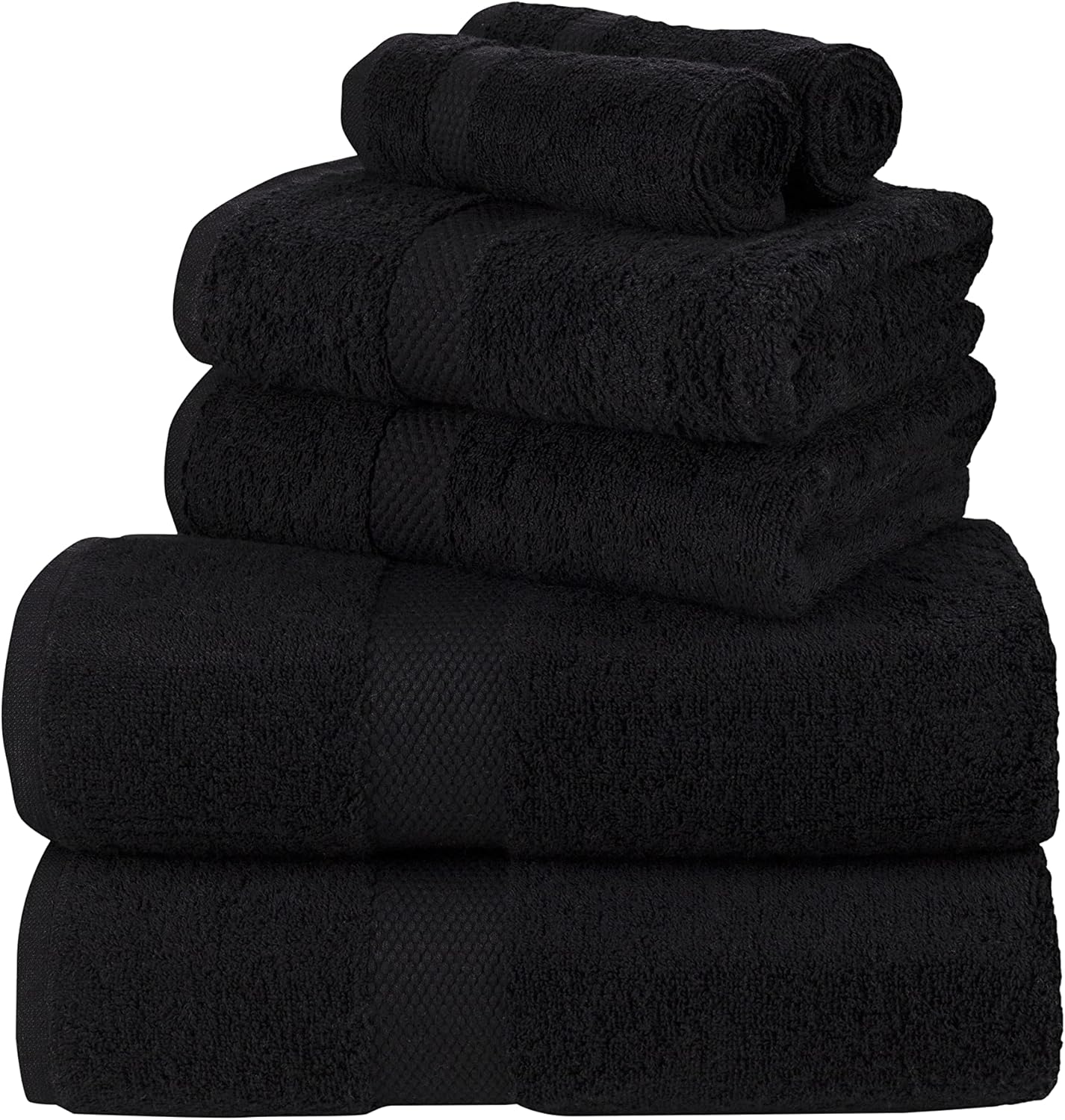 La Maison 100% Egyptian Cotton 600GSM Superior Towel Bale Set Hand Towel Bath Towel 6 Piece Super Soft Everyday Use (Navy Blue)