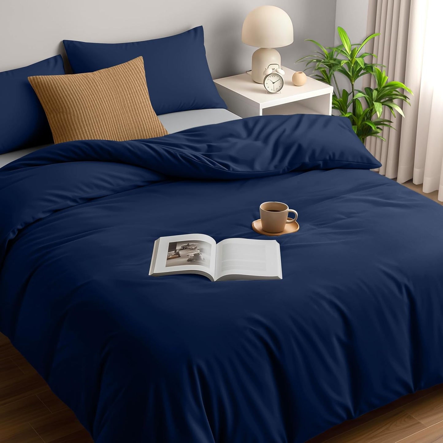 Utopia Bedding Duvet Cover Double - Soft Microfibre Polyester - Bedding Quilt Cover Set, with Pillow cases (Grey)