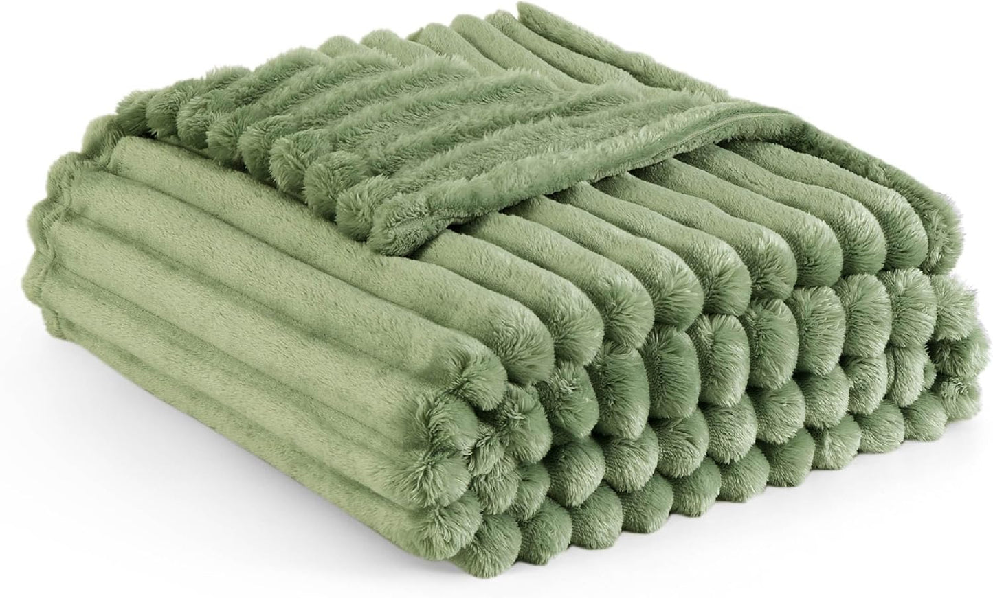 Bedsure Fleece Throw Blanket for Sofa - Fluffy Cosy Warm Blankets for Bed, Soft Cute Single Throw Gifts for Women and Girls, Ashley Blue, 130x170 cm
