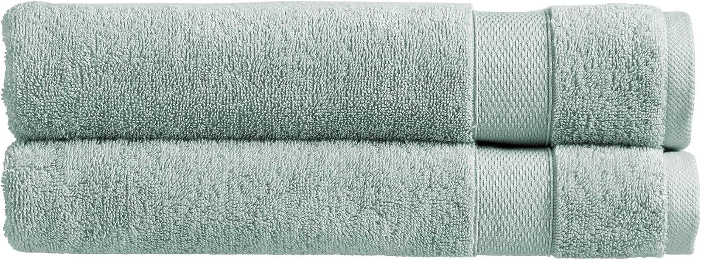 Christy Refresh Bathroom Towel Set | Set of 4 | 2 Bath 2 Hand | Quick Dry | Gentle Pastel Tones | Soft Absorbent Shower Towels | 100% Cotton 550GSM | Driftwood Brown