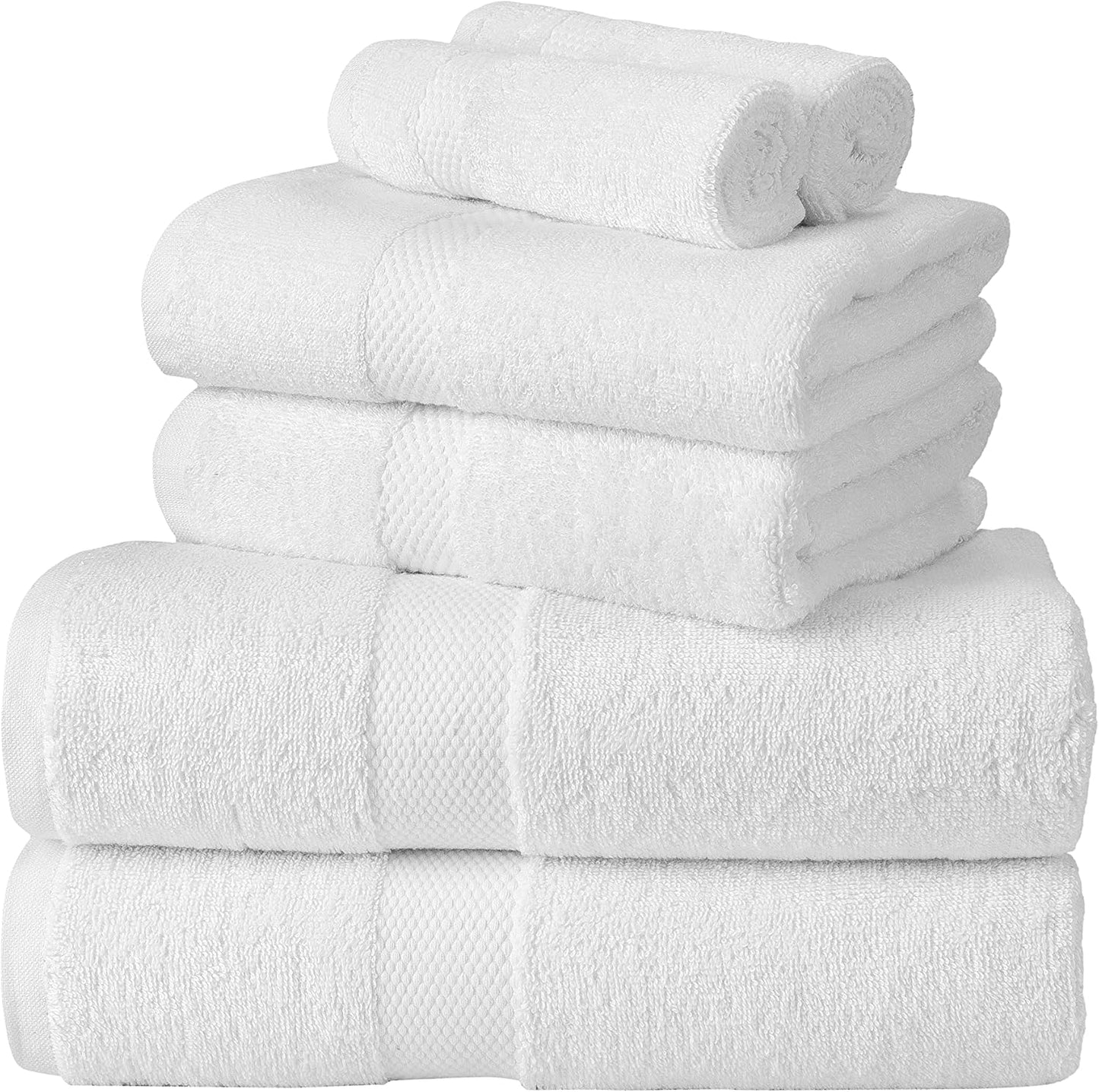 La Maison 100% Egyptian Cotton 600GSM Superior Towel Bale Set Hand Towel Bath Towel 6 Piece Super Soft Everyday Use (Navy Blue)